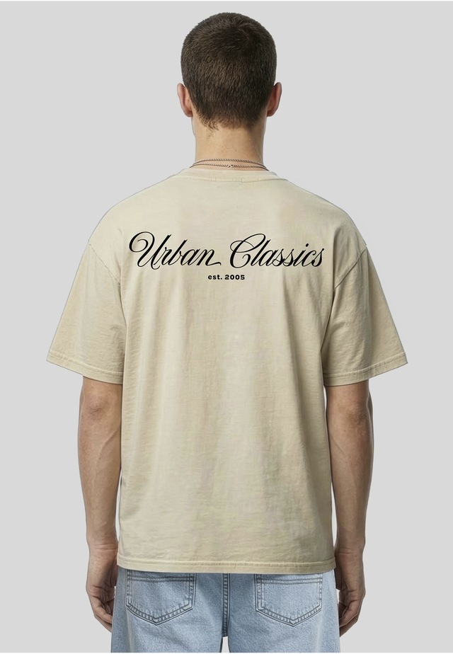 URBAN CLASSICS T-Shirt »Urban Classics Urban Classics Flow Script Logo Loose Tee« 1