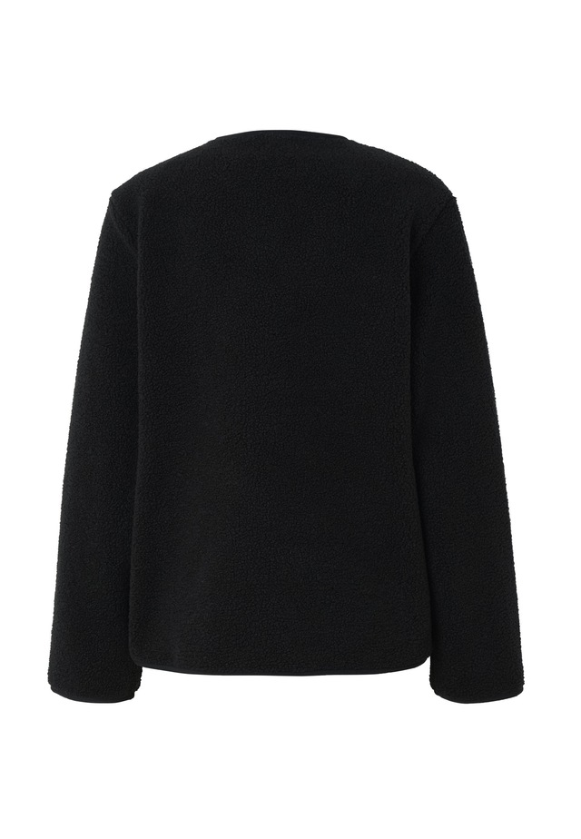 URBAN CLASSICS Outdoorjacke »Urban Classics Ladies Buttoned Teddy Jacket« 1 Stk. tlg. ohne Kapuze