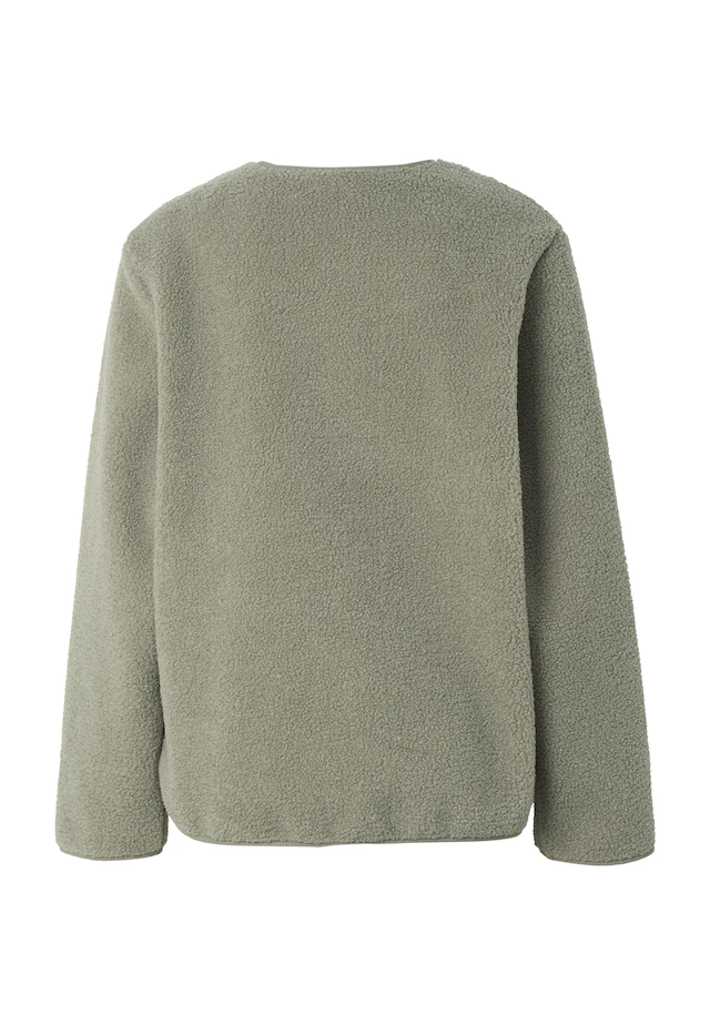URBAN CLASSICS Outdoorjacke »Urban Classics Ladies Buttoned Teddy Jacket« 1 Stk. tlg. ohne Kapuze