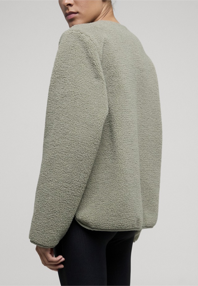 URBAN CLASSICS Outdoorjacke »Urban Classics Ladies Buttoned Teddy Jacket« 1 Stk. tlg. ohne Kapuze