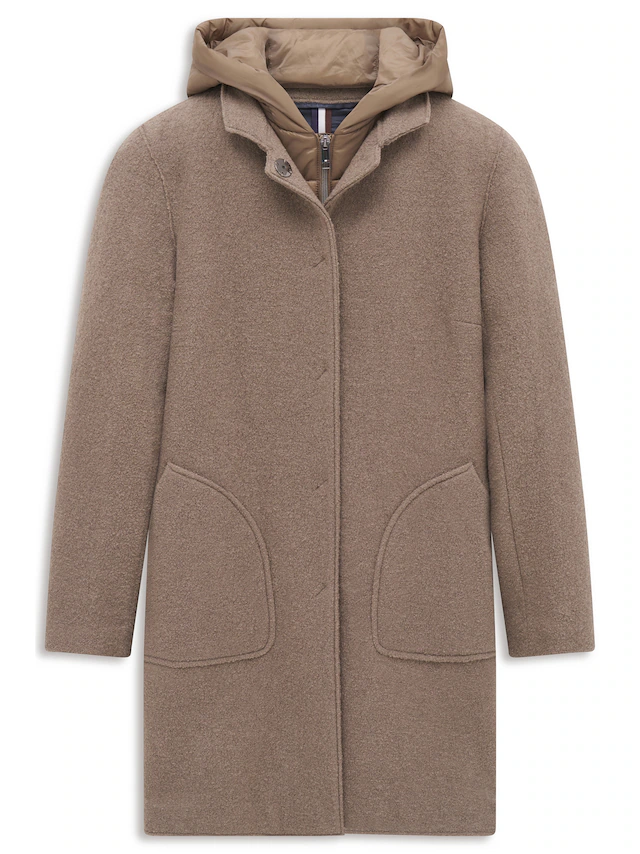 bugatti Kurzmantel »Regular Fit« Regular Fit Schurwolle Westeneinsatz