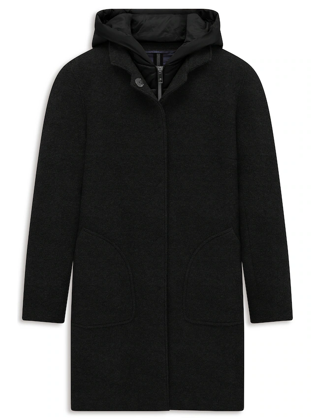 bugatti Kurzmantel »Regular Fit« Regular Fit Schurwolle Westeneinsatz