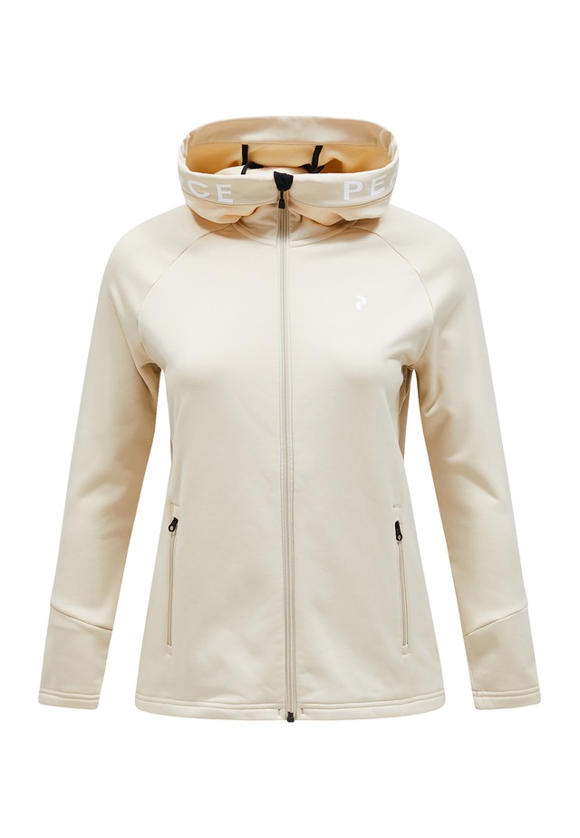 Peak Performance Fleecejacke »W Rider Zip Hood« mit Label-Applikationen