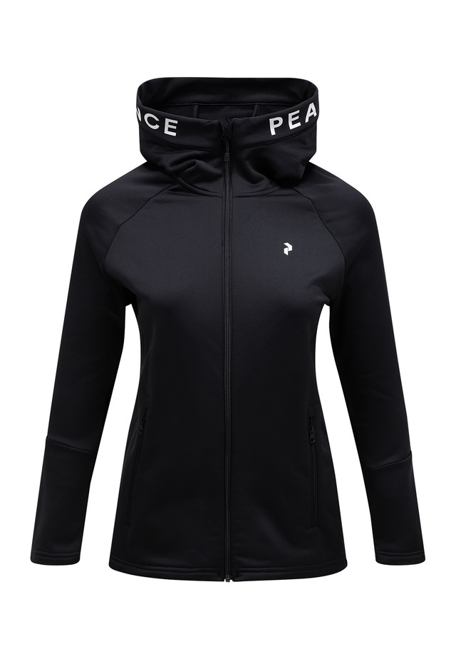 Peak Performance Fleecejacke »W Rider Zip Hood« mit Label-Applikationen