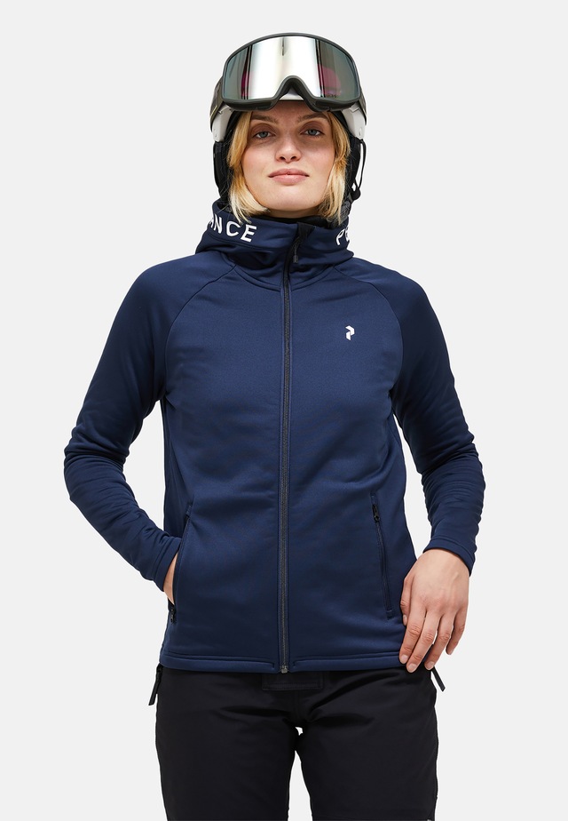 Peak Performance Fleecejacke »W Rider Zip Hood« mit Label-Applikationen