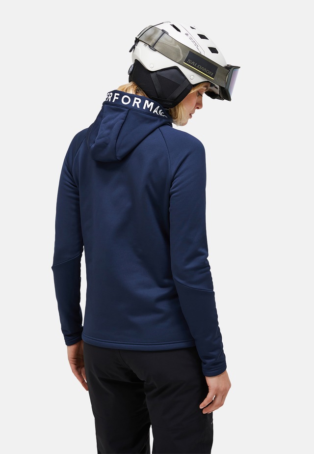 Peak Performance Fleecejacke »W Rider Zip Hood« mit Label-Applikationen