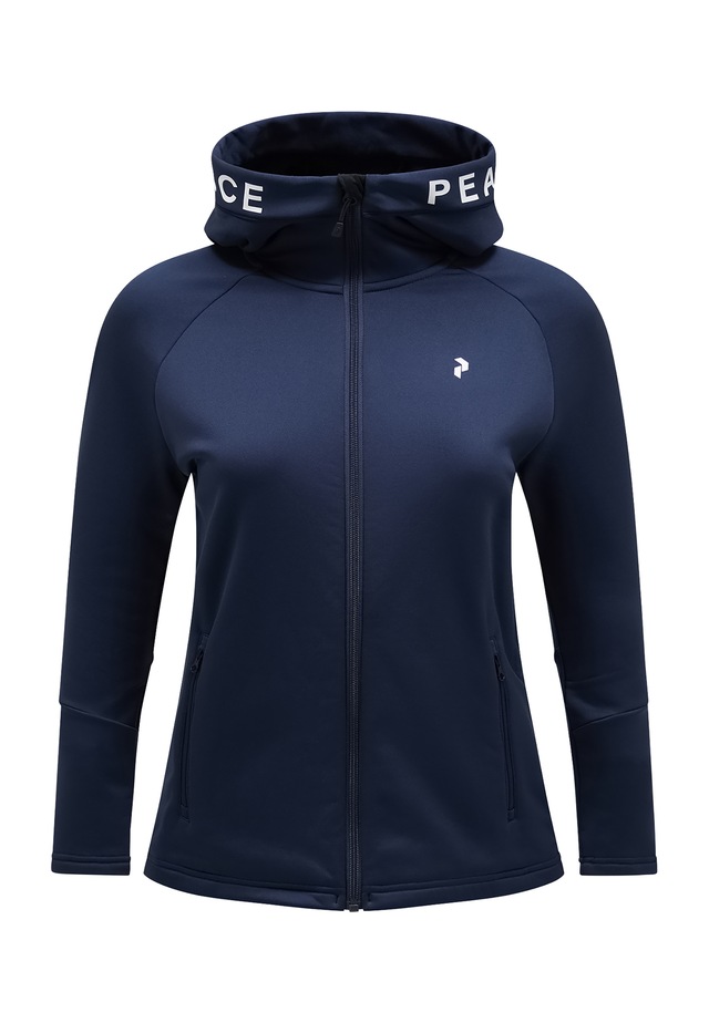 Peak Performance Fleecejacke »W Rider Zip Hood« mit Label-Applikationen