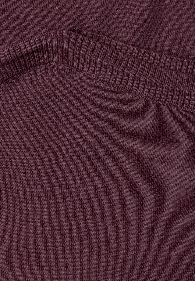 STREET ONE Strickpullover Feinstrick mit U-Boot-Ausschnitt / Viskose