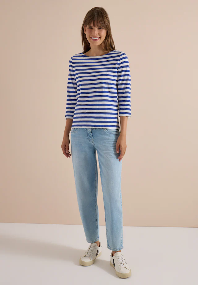Cecil 3/4-Arm-Shirt aus reiner Baumwolle
