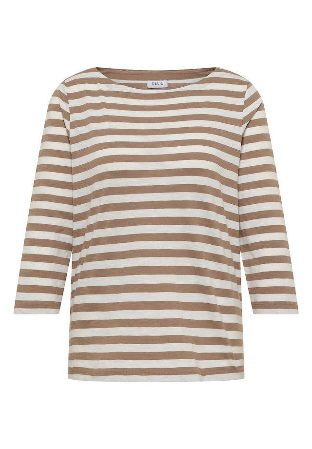 Cecil 3/4-Arm-Shirt aus reiner Baumwolle