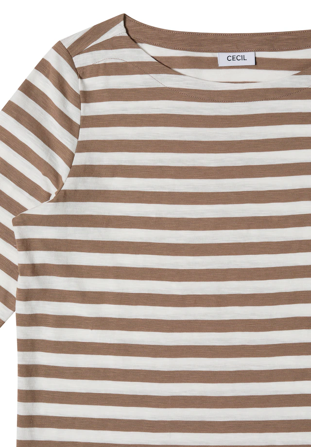 Cecil 3/4-Arm-Shirt aus reiner Baumwolle