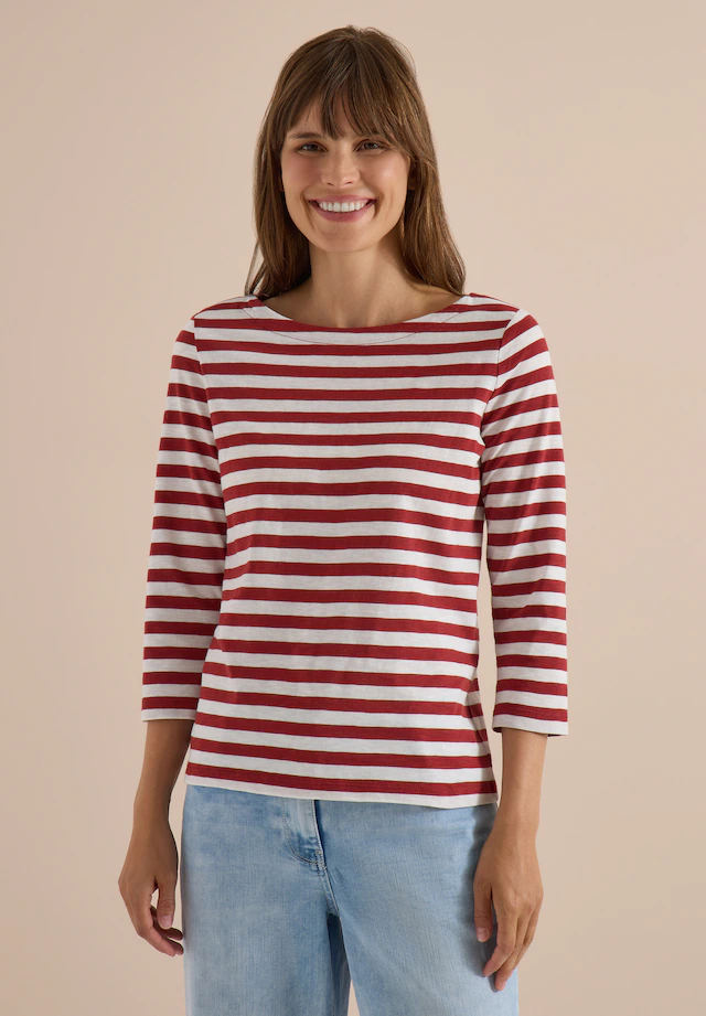 Cecil 3/4-Arm-Shirt aus reiner Baumwolle