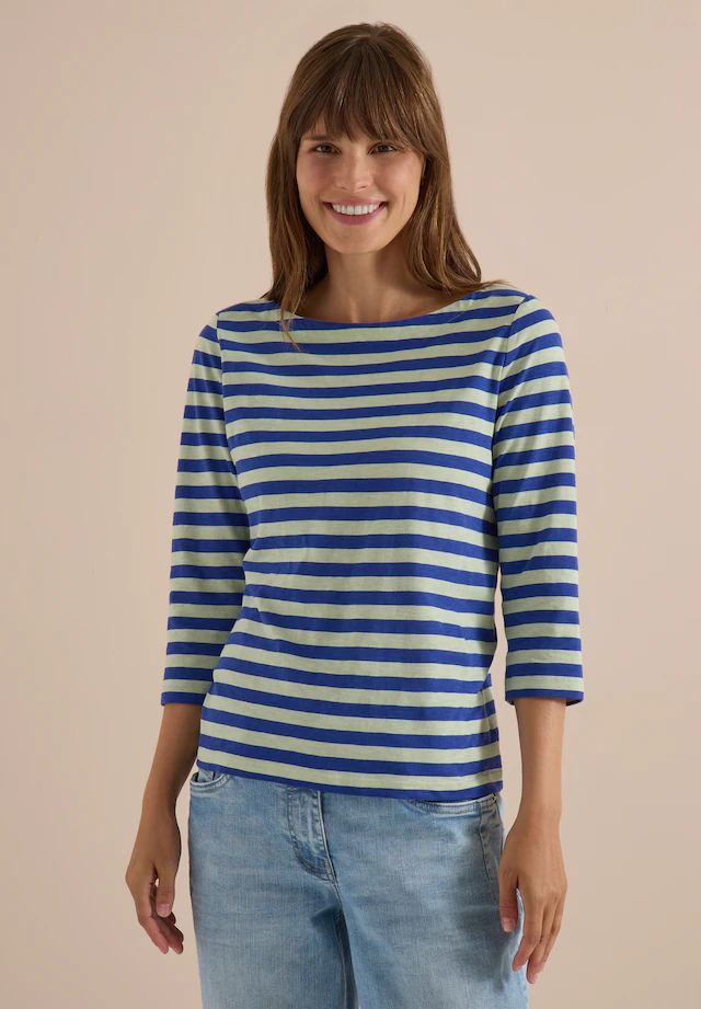 Cecil 3/4-Arm-Shirt aus reiner Baumwolle