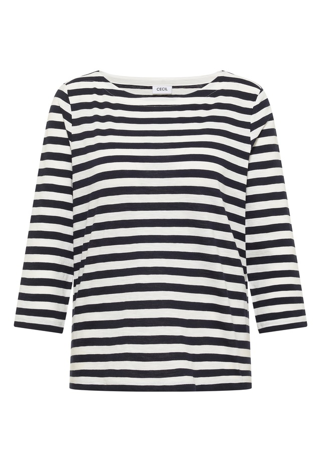 Cecil 3/4-Arm-Shirt aus reiner Baumwolle