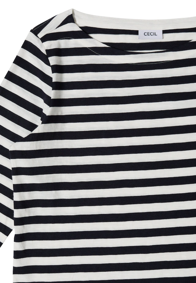 Cecil 3/4-Arm-Shirt aus reiner Baumwolle