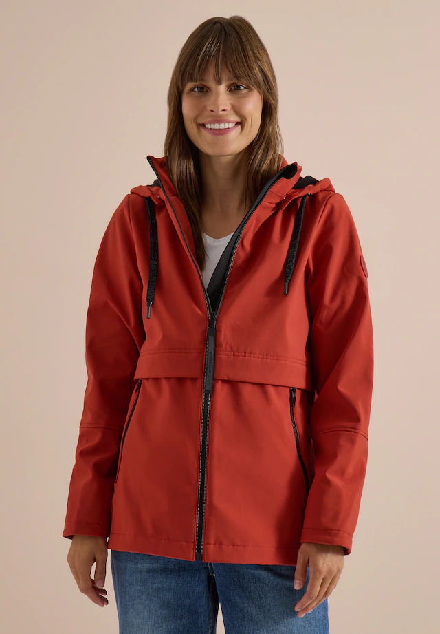 Cecil Softshelljacke ohne Kapuze in Unifarbe