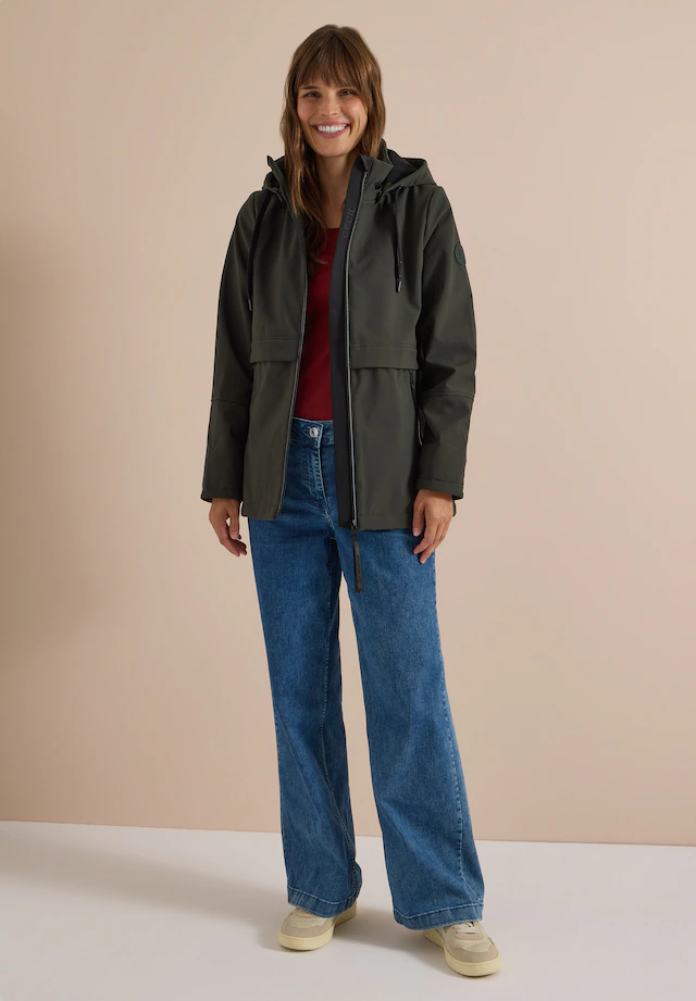 Cecil Softshelljacke ohne Kapuze in Unifarbe