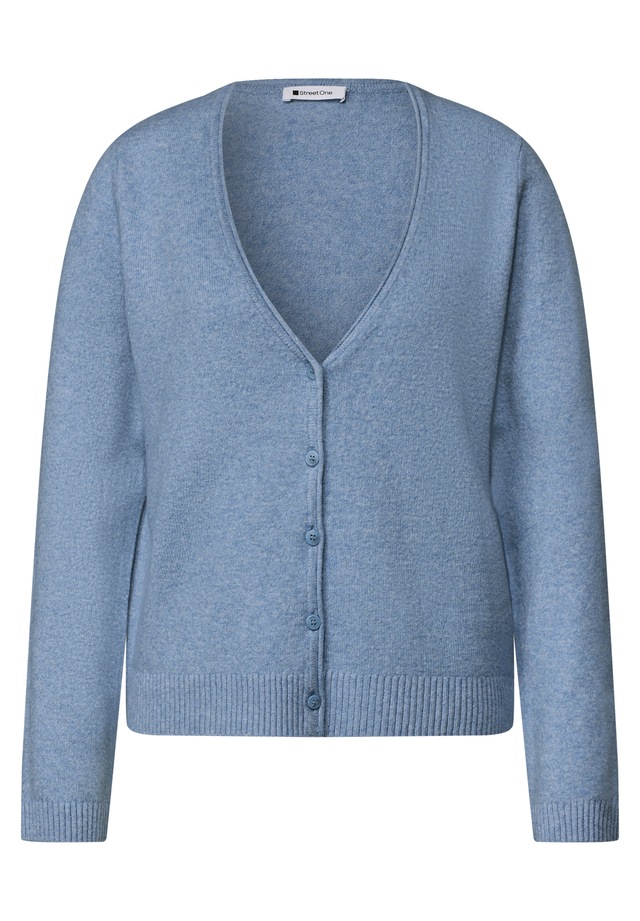 STREET ONE mit V-Neck und Knopfleiste