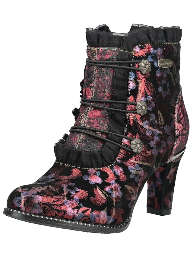 LAURA VITA High-Heel-Stiefelette »LAURA VITA Stiefelette Leder/Textil«