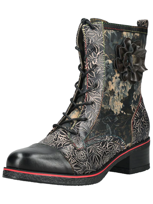 LAURA VITA Schnürstiefelette »LAURA VITA Stiefelette Leder/Textil«