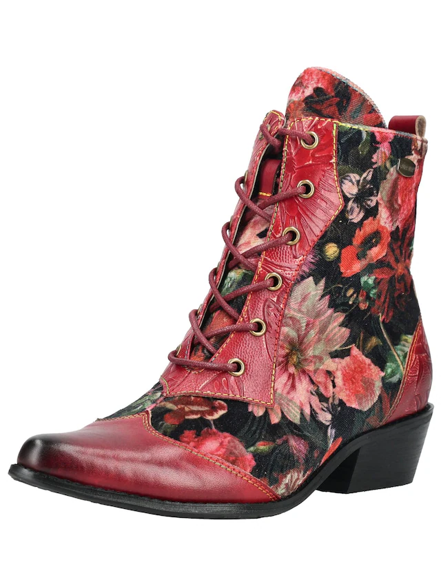 LAURA VITA Schnürstiefelette »LAURA VITA Stiefelette Leder/Textil«