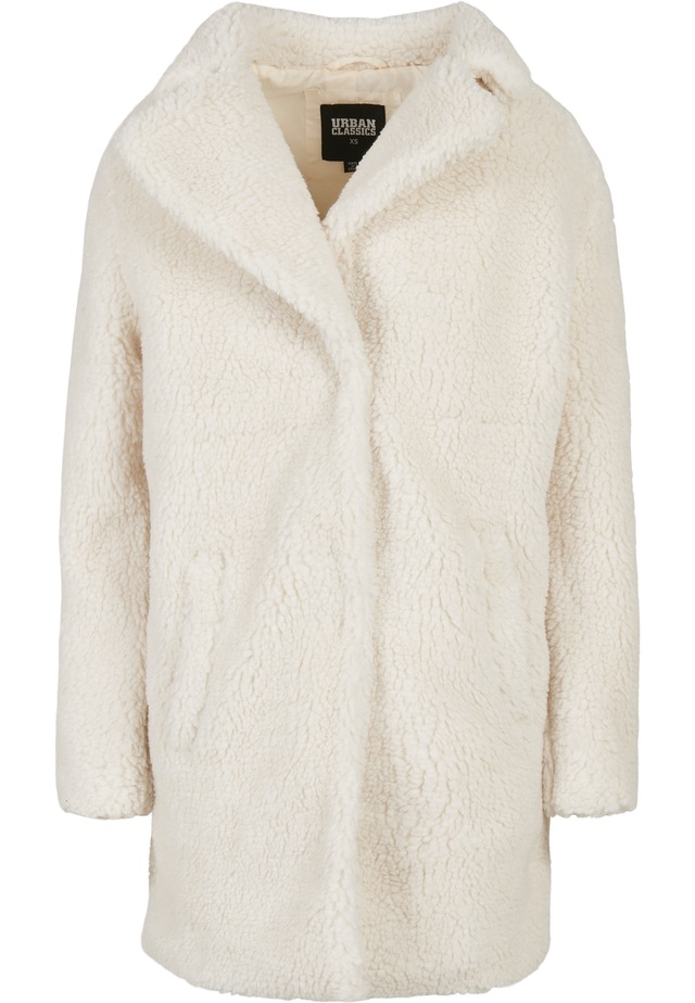 URBAN CLASSICS Cabanjacke »Urban Classics Ladies Oversized Sherpa Coat« 1 Stk. tlg. ohne Kapuze