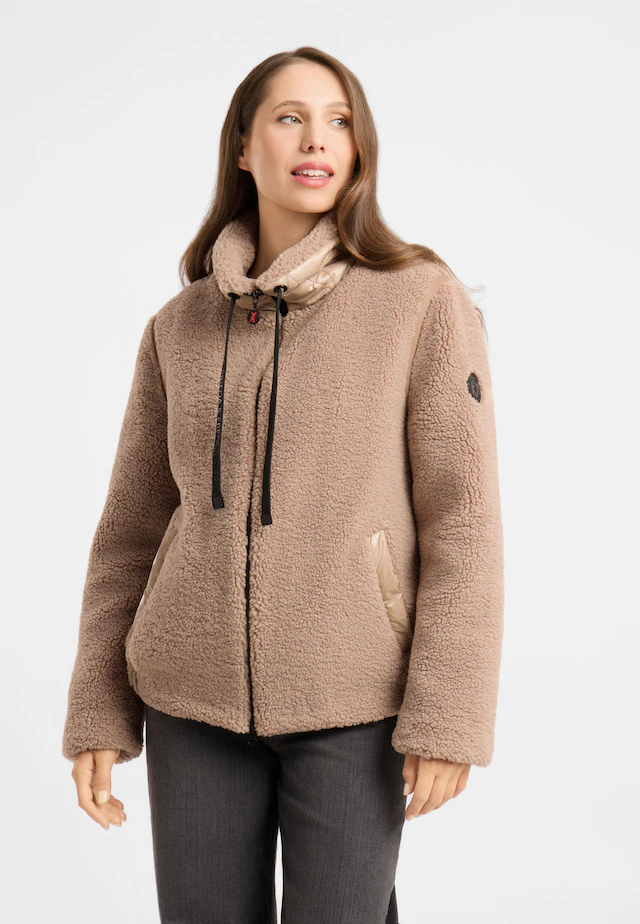 Frieda & Freddies Winterjacke »Frieda & Freddies Teddyjacke mit Nylon-Details«