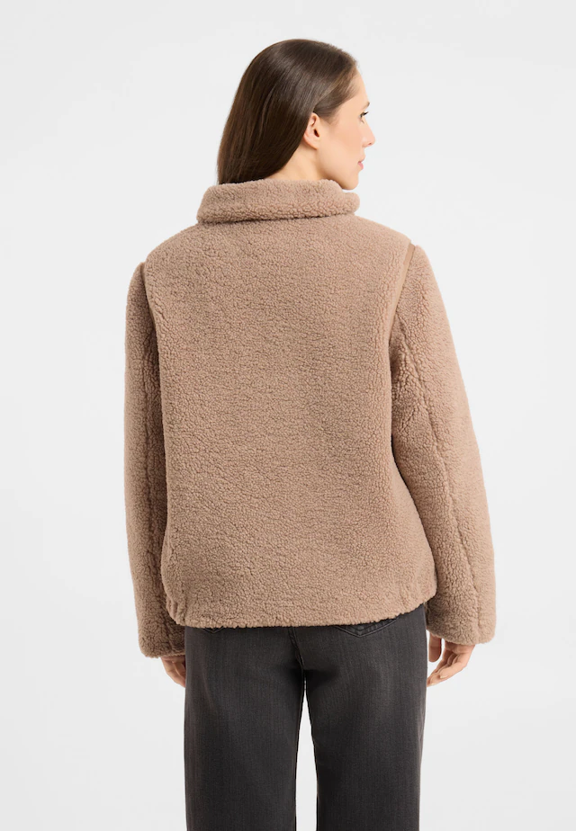 Frieda & Freddies Winterjacke »Frieda & Freddies Teddyjacke mit Nylon-Details«