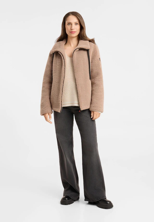 Frieda & Freddies Winterjacke »Frieda & Freddies Teddyjacke mit Nylon-Details«
