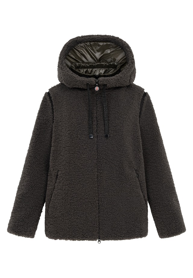 Frieda & Freddies Winterjacke »Frieda & Freddies Teddyjacke mit Double-Layer-Look«