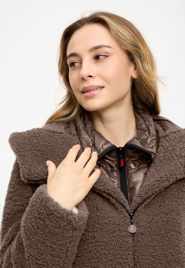 Frieda & Freddies Winterjacke »Frieda & Freddies Teddyjacke mit Double-Layer-Look«
