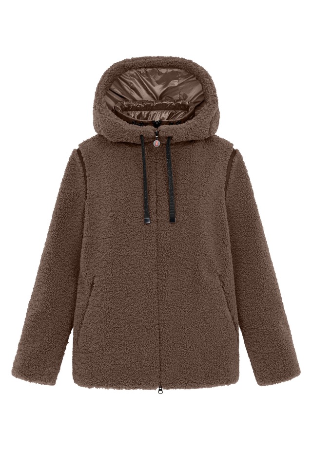 Frieda & Freddies Winterjacke »Frieda & Freddies Teddyjacke mit Double-Layer-Look«