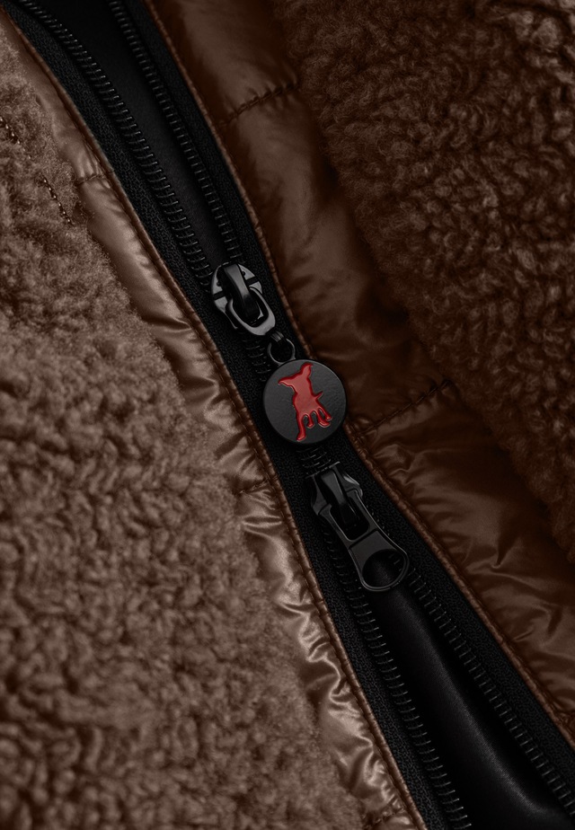 Frieda & Freddies Winterjacke »Frieda & Freddies Teddyjacke mit Double-Layer-Look«