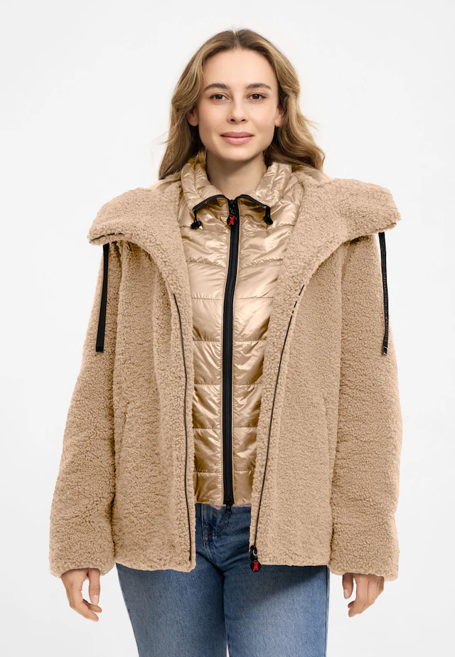 Frieda & Freddies Winterjacke »Frieda & Freddies Teddyjacke mit Double-Layer-Look«