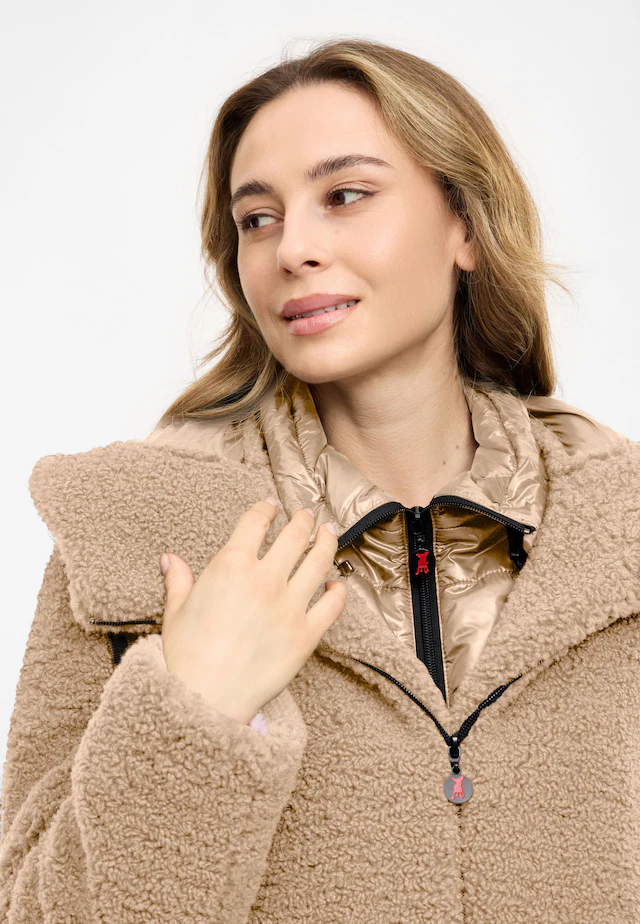 Frieda & Freddies Winterjacke »Frieda & Freddies Teddyjacke mit Double-Layer-Look«