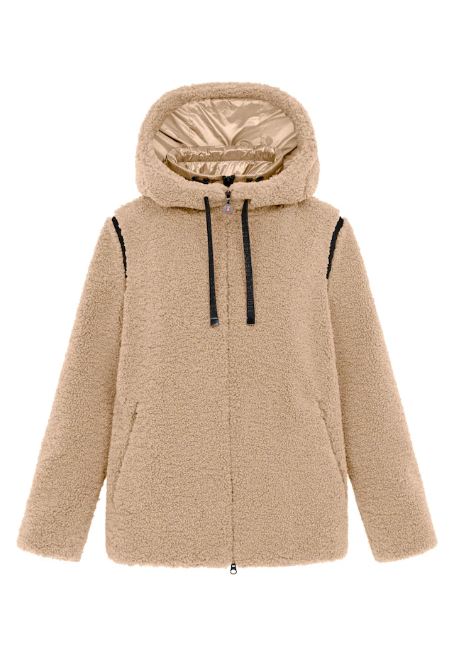 Frieda & Freddies Winterjacke »Frieda & Freddies Teddyjacke mit Double-Layer-Look«