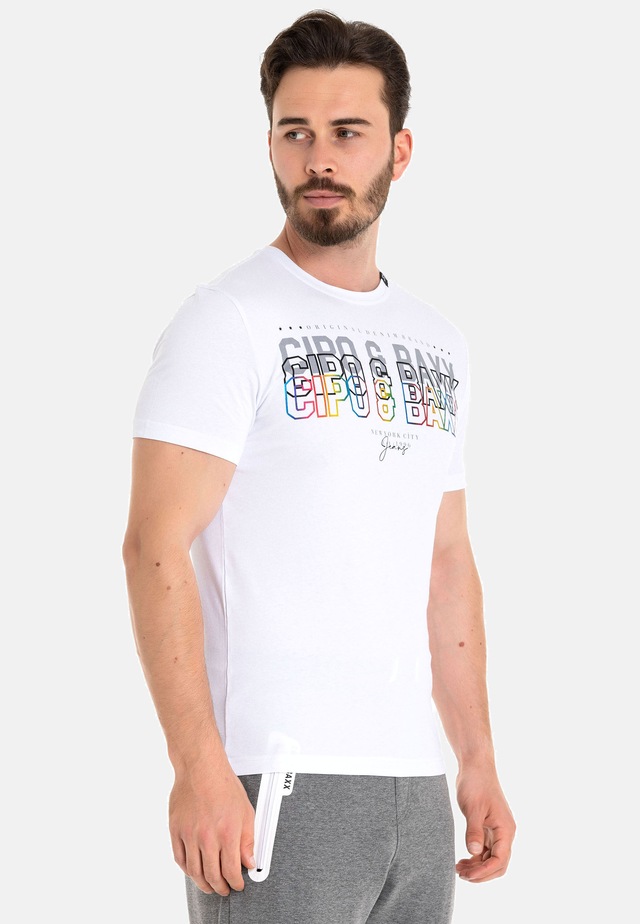 Cipo & Baxx T-Shirt »CT717« gerade geschnitten
