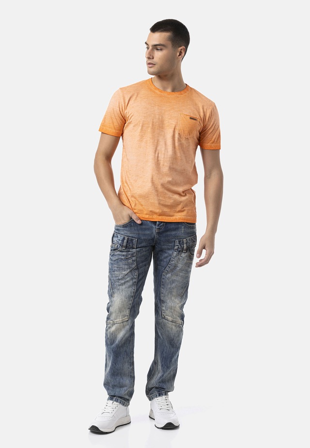 Cipo & Baxx T-Shirt »CT810« Auffälliger Front-Print