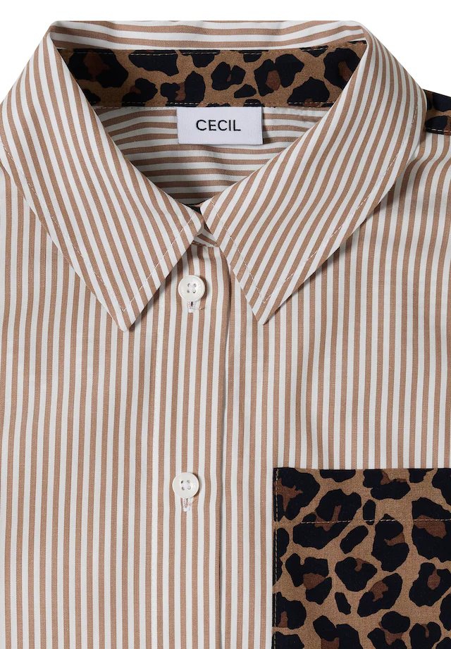Cecil Hemdbluse aus softem Materialmix