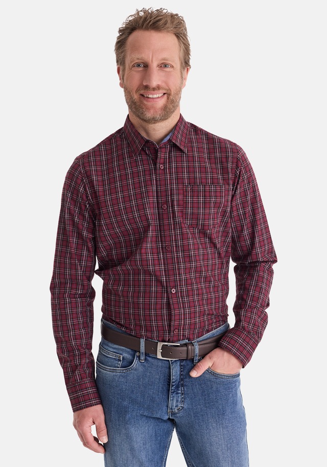 Stooker Men Langarmhemd »HUGH Hemd Modern Kent Langarm« Hemd Modern Kent Langarm für Herren
