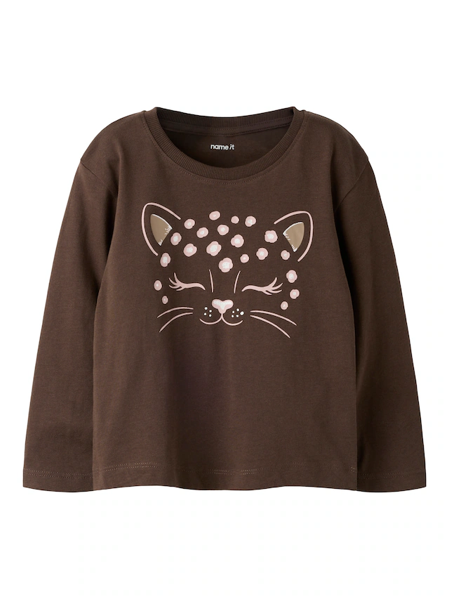 Name It Langarmshirt »NMFLAUREN LS NREG TOP« Baumwolle, regular fit
