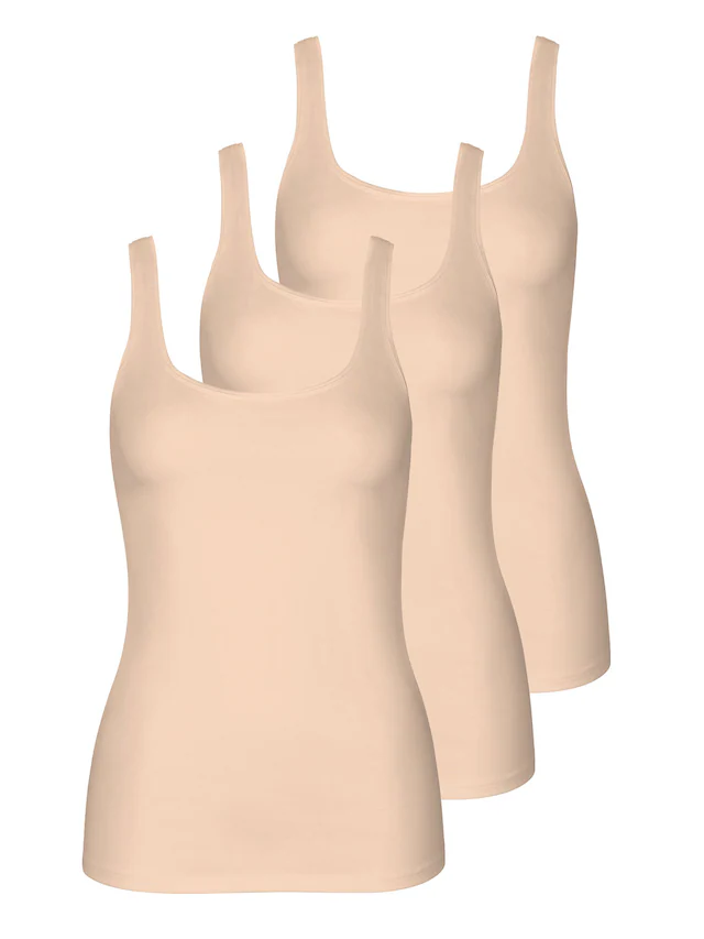 Lisca Achseltop »3er Pack Damen Trägerhemd Kaia«