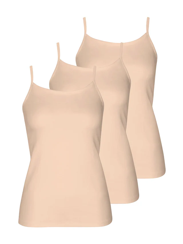Lisca Achseltop »3er Pack Damen Trägerhemd Kaia«