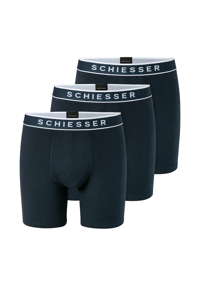 Schiesser Boxershorts »Boxershort Long Shorts 3P 3er Pack«