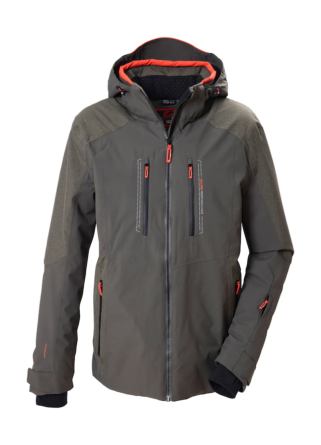Killtec Skijacke »KSW 64 MN SKI JCKT« Wasserdichte, atmungsaktive Skijacke mit verstellbarer Kapuze