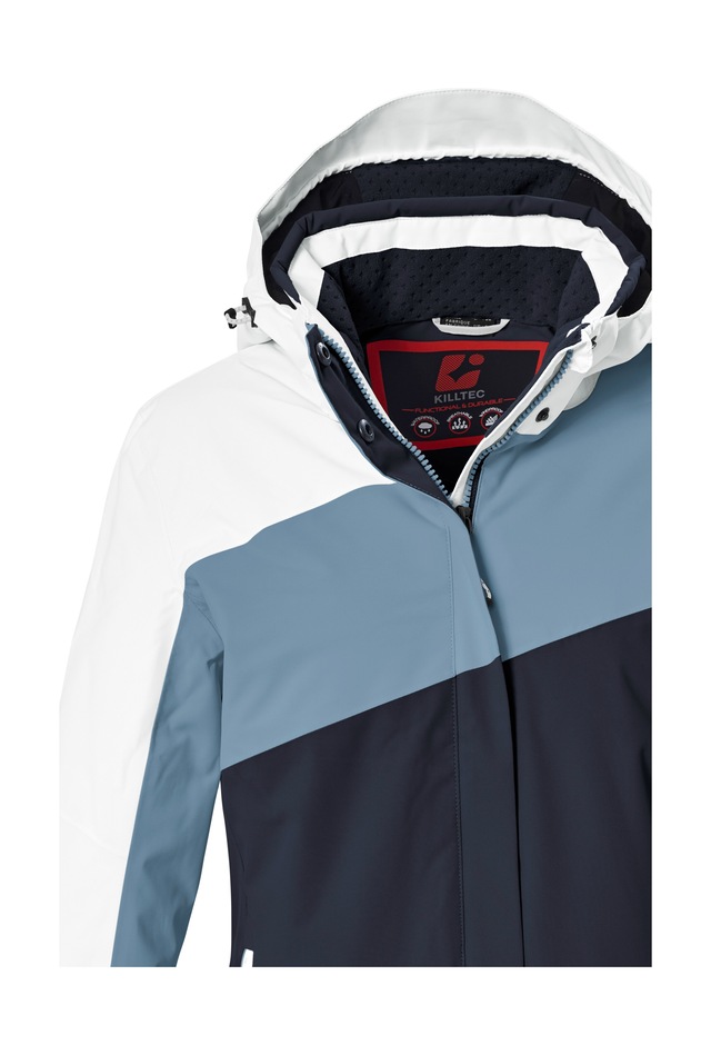 Killtec Skijacke »KSW 101 WMN SKI JCKT« Wind- und wasserdichte Damenjacke mit Colourblock-Design