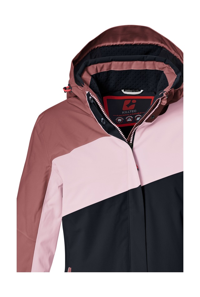Killtec Skijacke »KSW 101 WMN SKI JCKT« Wind- und wasserdichte Damenjacke mit Colourblock-Design