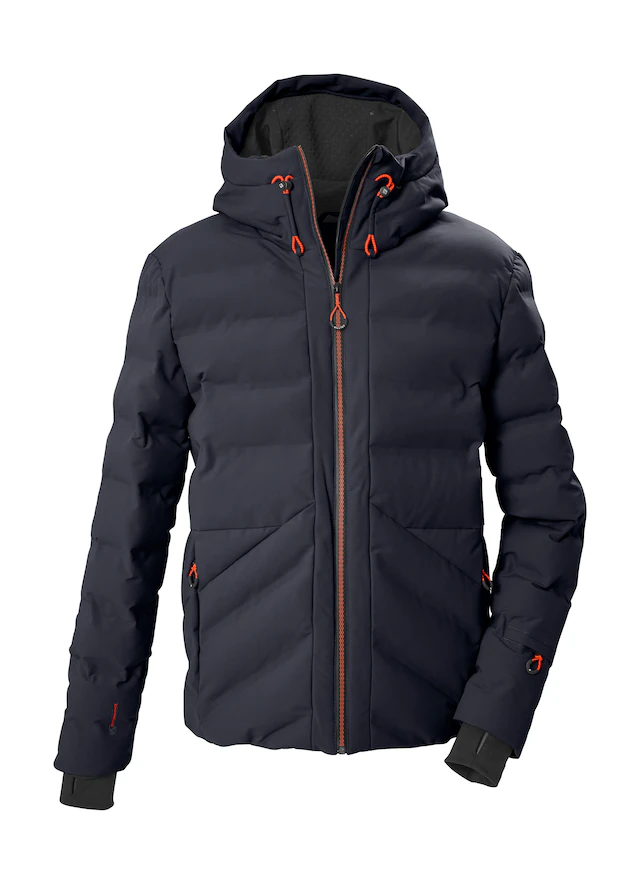 Killtec Skijacke »KSW 71 MN SKI JCKT« Wasserabweisende Steppjacke mit regulierbarer Kapuze