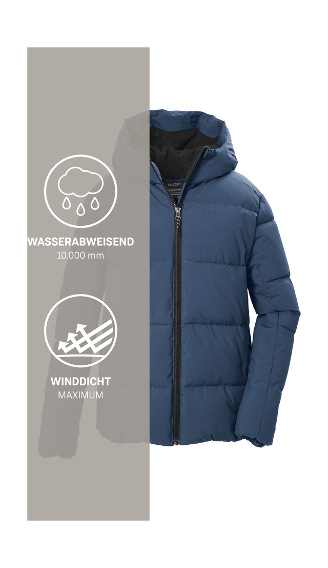 Killtec Steppjacke »KOW 146 BYS QLTD JCKT« Winddichte, wasserabweisende Kinderjacke mit Fleece-Innenfutter