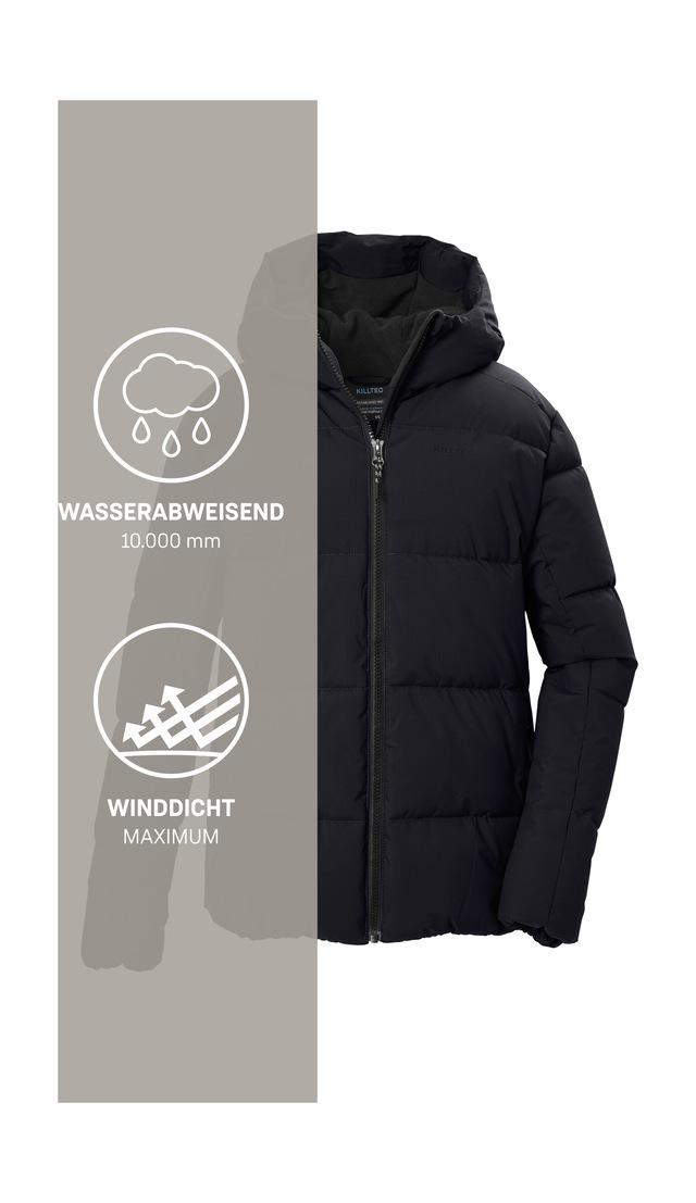 Killtec Steppjacke »KOW 146 BYS QLTD JCKT« Winddichte, wasserabweisende Kinderjacke mit Fleece-Innenfutter